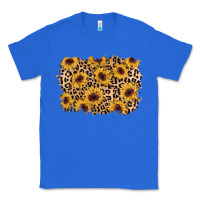 True Royal sunflower leopard background Classic Tee - AdoDesignShop