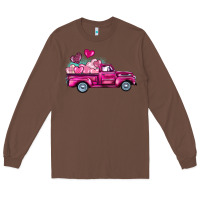 Chestnut valentine's day pink truck Long Sleeve Tee - BarkalooDesign