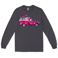 Smoke valentine's day pink truck Long Sleeve Tee - BarkalooDesign