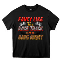 Black fancy like the race track on a date night Heavy Core Tee - texasbilliewilder