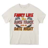 Cream fancy like the race track on a date night Heavy Core Tee - texasbilliewilder