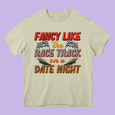 Fancy Like The Race Track On A Date Night Heavy Core Tee Designed By Texasbilliewilder