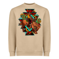 Mushroom aztec rodeo cowboy christmas Heavyweight Sweatshirt - JahusDesignShop