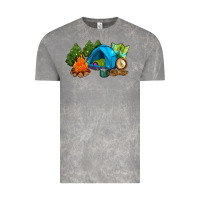 Cloud Rock camp in the woods Vintage Tee - AdoDesignShop
