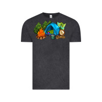 Vintage Black camp in the woods Vintage Tee - AdoDesignShop