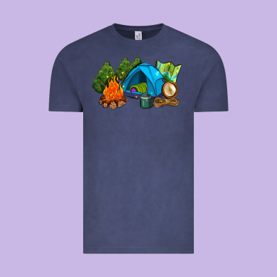 Camp In The Woods Vintage Tee Designed By Adodesignshop