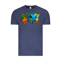 Vintage Denim camp in the woods Vintage Tee - AdoDesignShop