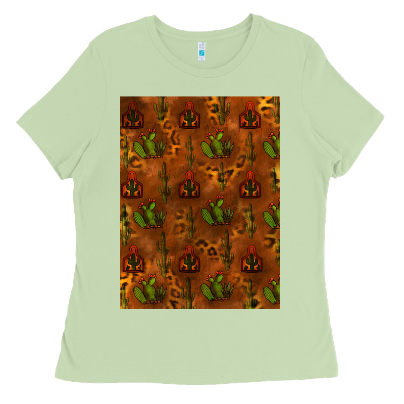 Cactus Background Ladies Tee by RanaPortraitStore | Teevron