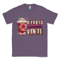 Lavender V For is Valentine Venti Classic Tee - CowhideDigitalArt