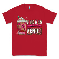 Red V For is Valentine Venti Classic Tee - CowhideDigitalArt