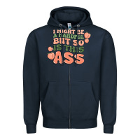 Navy i might be a handful but so is this ass Zipper Hoodie - MaliasSmallBusiness