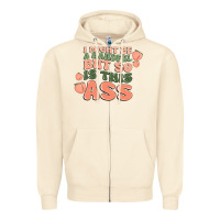 Sandshell i might be a handful but so is this ass Zipper Hoodie - MaliasSmallBusiness
