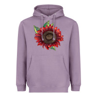 Lavender ProCut Red Sunflower Heavyweight Hoodie - LillyAllenDesigns