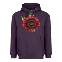 Plum ProCut Red Sunflower Heavyweight Hoodie - LillyAllenDesigns
