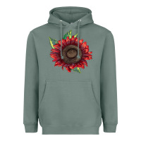 Sage ProCut Red Sunflower Heavyweight Hoodie - LillyAllenDesigns