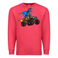 Cardinal monster truck and  t rex dinosaur Premium Sweatshirt - Artiststas