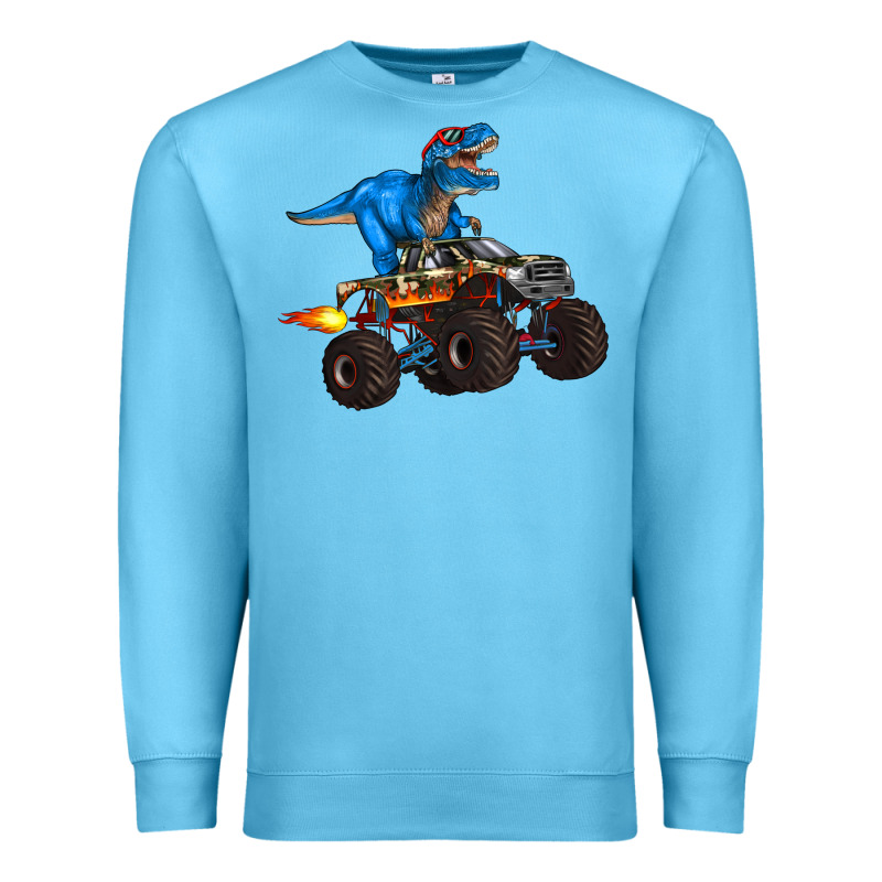 Monster Truck And  T Rex Dinosaur Premium Sweatshirt by Artiststas | Teevron