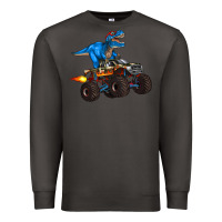 Smoke monster truck and  t rex dinosaur Premium Sweatshirt - Artiststas