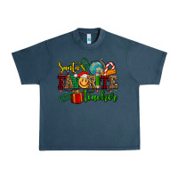 Midnight Navy santa's favorite teacher Urban Heavy Tee - AdoDesignShop