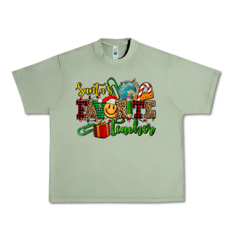 Santa's Favorite Teacher Urban Heavy Tee by AdoDesignShop | Teevron