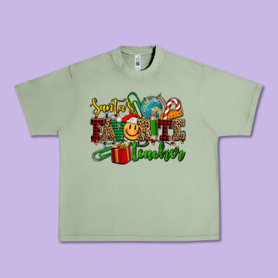 Santa's Favorite Teacher Urban Heavy Tee Designed By Adodesignshop