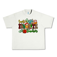 Pistachio santa's favorite teacher Urban Heavy Tee - AdoDesignShop