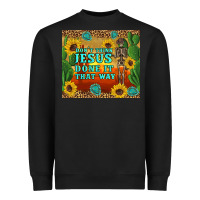 Black don't think jesus done it that way western skeleton cactus Heavyweight Sweatshirt - Artiststas