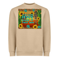 Mushroom don't think jesus done it that way western skeleton cactus Heavyweight Sweatshirt - Artiststas
