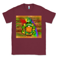 Burgundy st patricks gnomes rainbow Classic Tee - Artiststas
