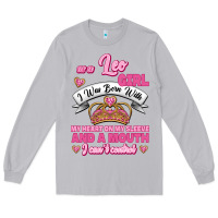 Moon Dust As A Leo Girl I Was Born With My Heart On My Sleeve And A Mouth Long Sleeve Tee - Jasminsmagicworld