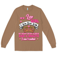 Toasted Coconut As A Leo Girl I Was Born With My Heart On My Sleeve And A Mouth Long Sleeve Tee - Jasminsmagicworld