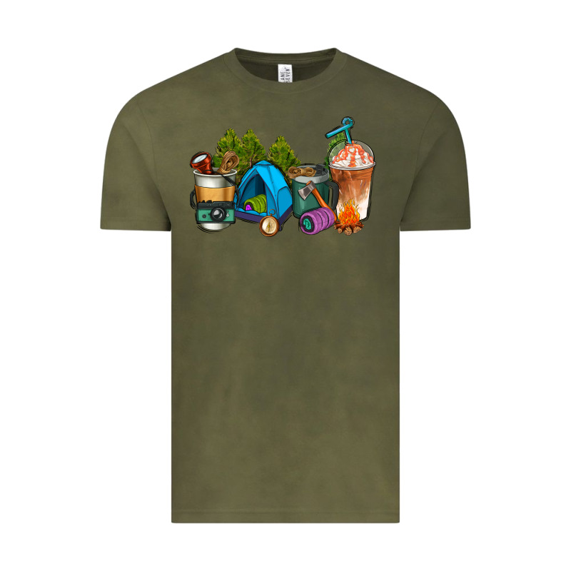 Camp Coffee Cups Ado Vintage Tee by AdoDesignShop | Teevron