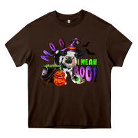 Chocolate Brown Moo I Mean Boo Baby Cow Heavy Core Tee - RanaPortraitStore