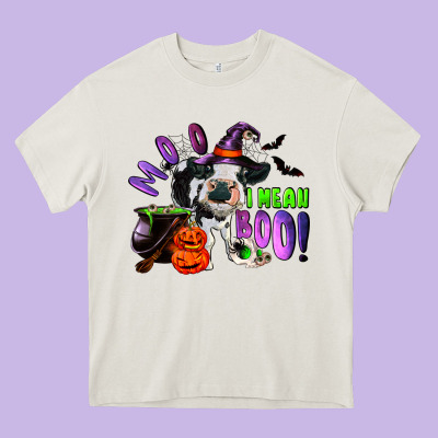 Heavy Core Tee Moo I Mean Boo Baby Cow