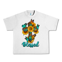Lunar Rock cross with butterfly blessed Urban Heavy Tee - BundleAndBundleShop