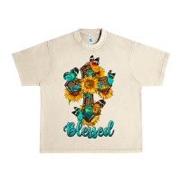 Cross With Butterfly Blessed Urban Heavy Tee | Teevron