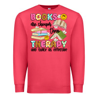 Cardinal books are cheaper than therapy and twice as effective Premium Sweatshirt - Artiststas