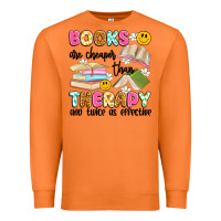 Carrot books are cheaper than therapy and twice as effective Premium Sweatshirt - Artiststas
