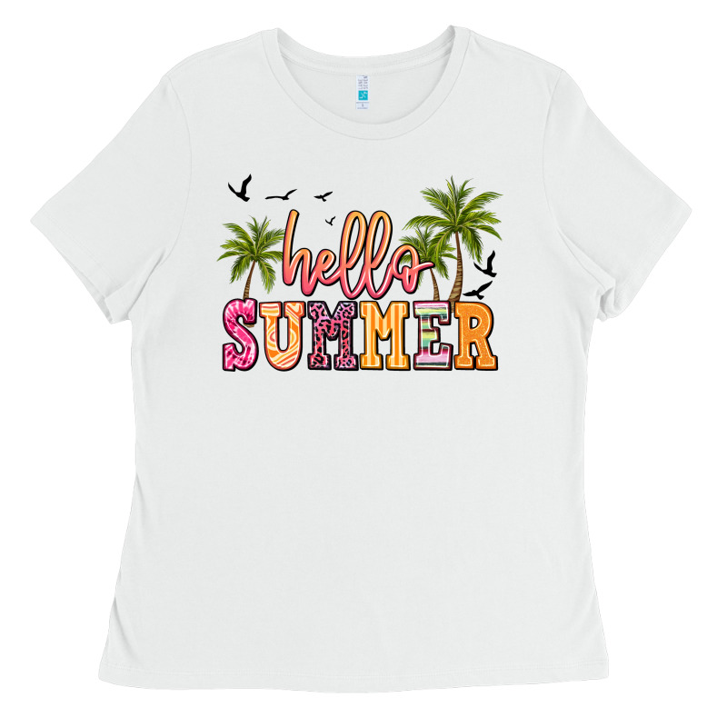Hello Summer Ladies Tee by JahusDesignShop | Teevron