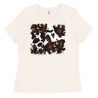 Bone cowhide background Ladies Tee - RanaPortraitStore