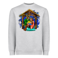 Jesus And Mary With God Heavyweight Sweatshirt | Teevron
