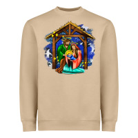 Mushroom jesus and mary with god Heavyweight Sweatshirt - AdoDesignShop