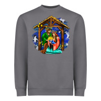 Storm jesus and mary with god Heavyweight Sweatshirt - AdoDesignShop