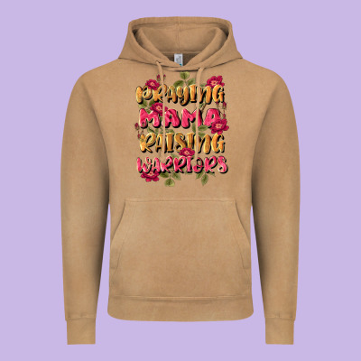 Praying Mama Raising Warriors Vintage Hoodie Designed By Jahusdesignshop