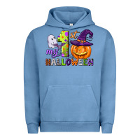 Pigment Pebble Blue my first halloween Urban Hoodie - CowGirlArtShop