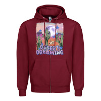 Burgundy desert dreaming Zipper Hoodie - MaliasSmallBusiness