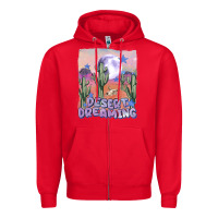 Red desert dreaming Zipper Hoodie - MaliasSmallBusiness
