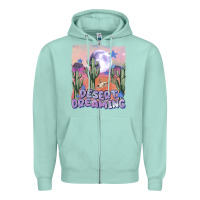 Seafoam desert dreaming Zipper Hoodie - MaliasSmallBusiness