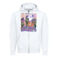 White desert dreaming Zipper Hoodie - MaliasSmallBusiness