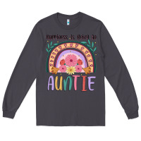 Smoke happiness is being an auntie Long Sleeve Tee - JahusDesignShop